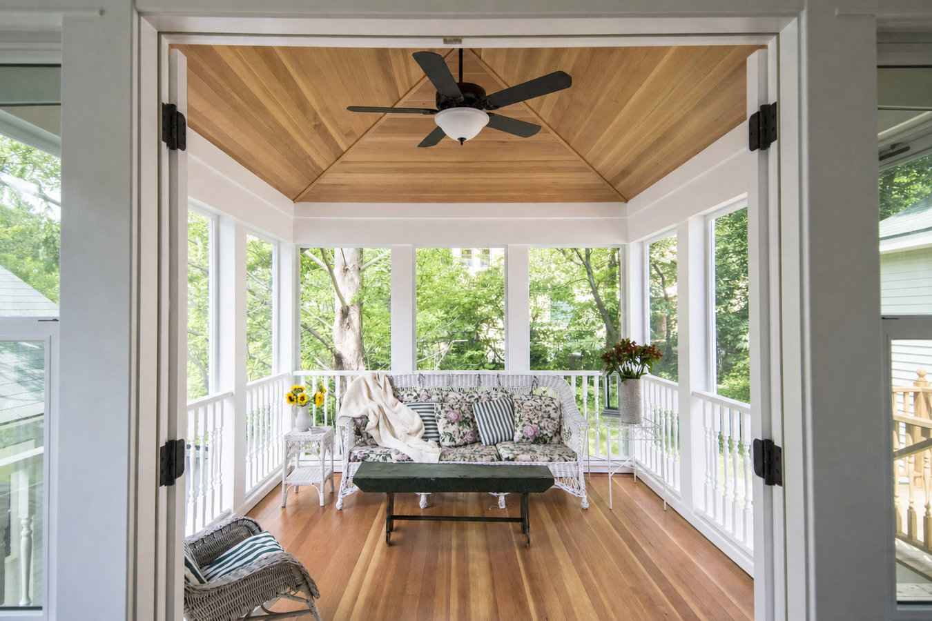 Screened-in porches and screened decks